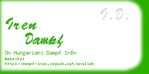 iren dampf business card